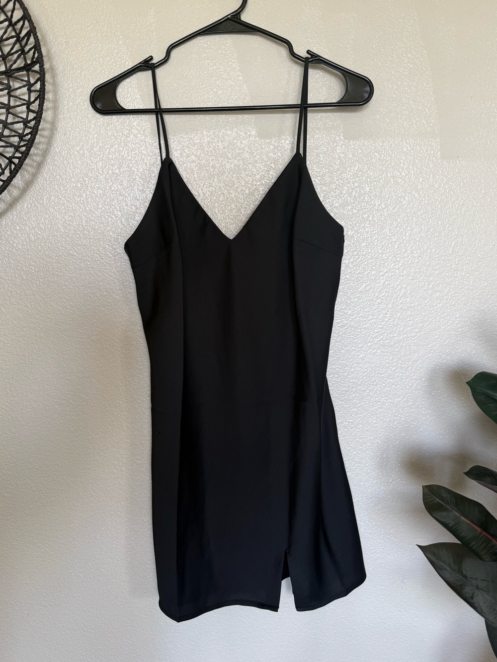 a new day Black Spaghetti-Strap Mini Dress